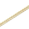 9ct Yellow Gold Silver Infused Curb Necklace 50cm Necklaces Bevilles 