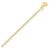 9ct Yellow Gold Silver Infused 55cm Curb Necklace Necklaces Bevilles 