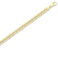 9ct Gold Silver Infused Herringbone Necklace 45cm Necklaces Bevilles 