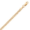 9ct Rose Gold Silver Infused Curb Chain Necklace Necklaces Bevilles 