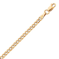 9ct Rose Gold Silver Infused Curb Chain Necklace Necklaces Bevilles 