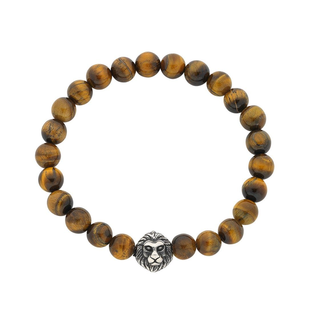 Stainless Steel Lion Face Men's Bead Bracelet Bracelets Bevilles 