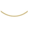 Stainless Steel Gold Colour Men's Curb Necklace 65cm Necklaces Bevilles 