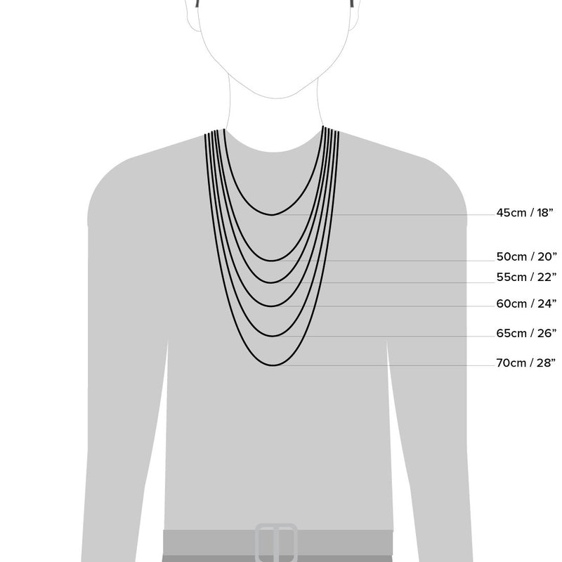 Stainless Steel Gold Colour Men's Curb Necklace 65cm Necklaces Bevilles 