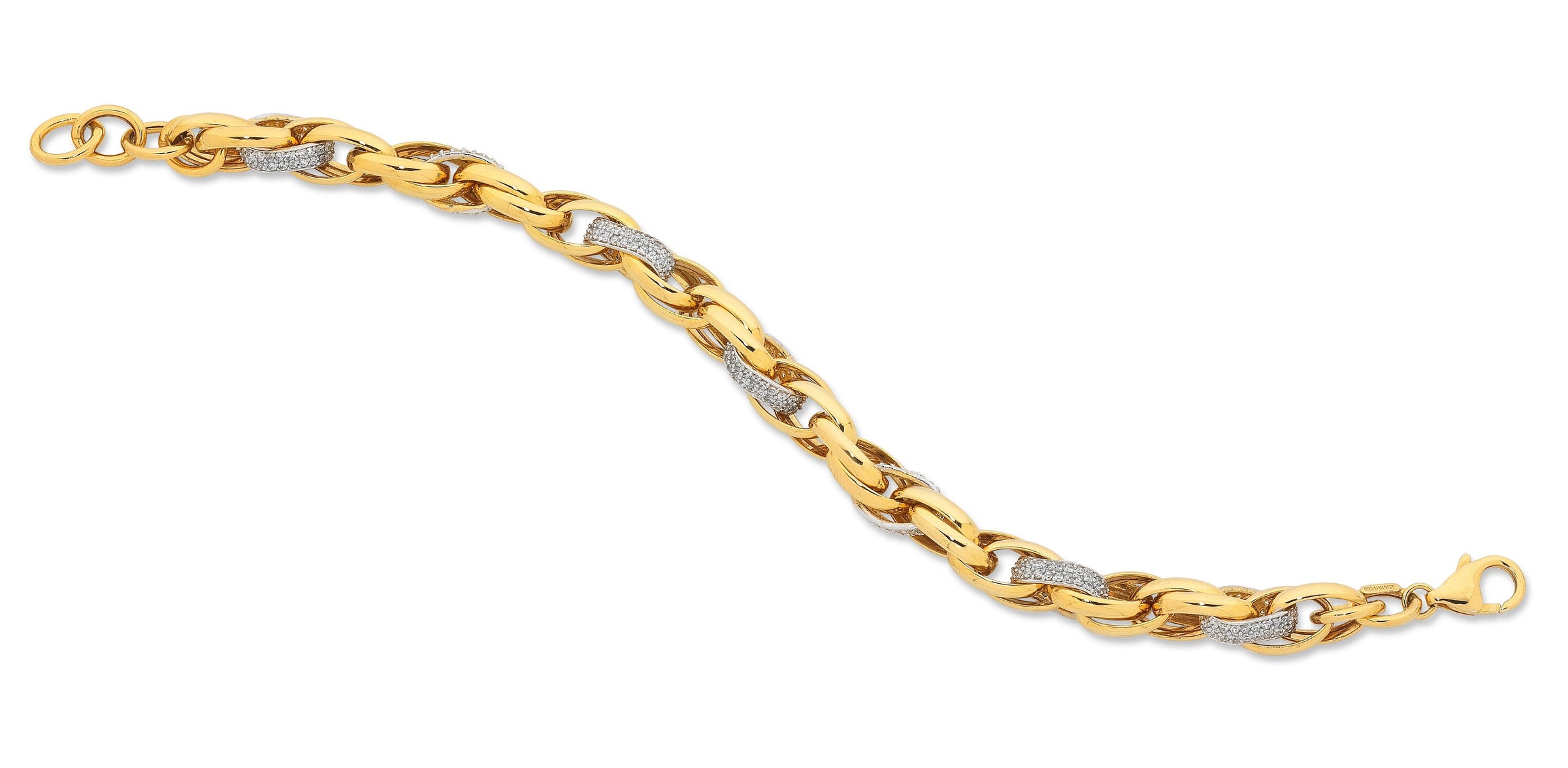 9ct Yellow Gold Belcher Bracelet Bracelets Bevilles 
