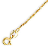 9ct Yellow Gold Diamond Cut Twist Necklace 55cm Necklaces Bevilles 