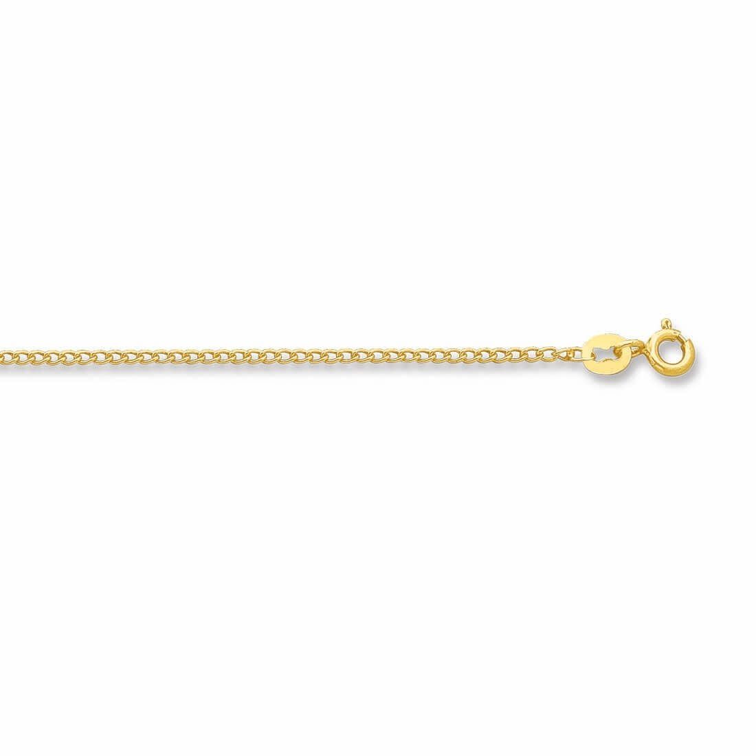 9ct Yellow Gold 55cm Long Curb Necklace Necklaces Bevilles 