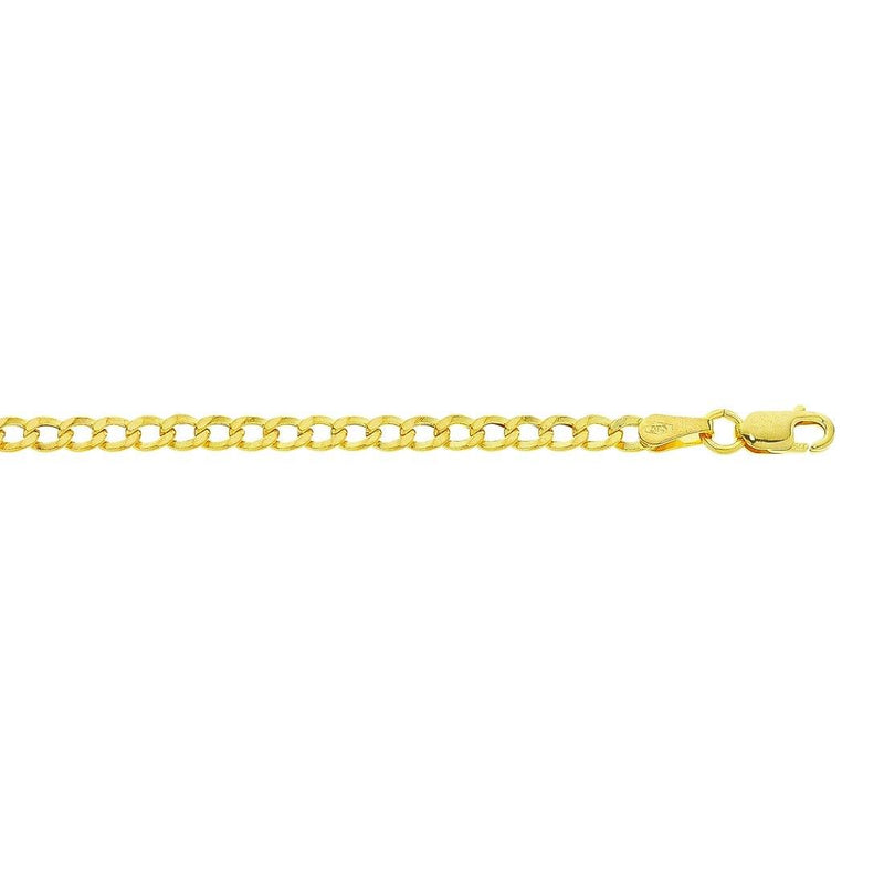 9ct Yellow Gold Curb Link Necklace Necklaces Bevilles 