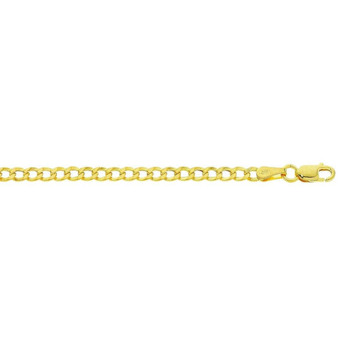 9ct Yellow Gold Curb Link Necklace Necklaces Bevilles 