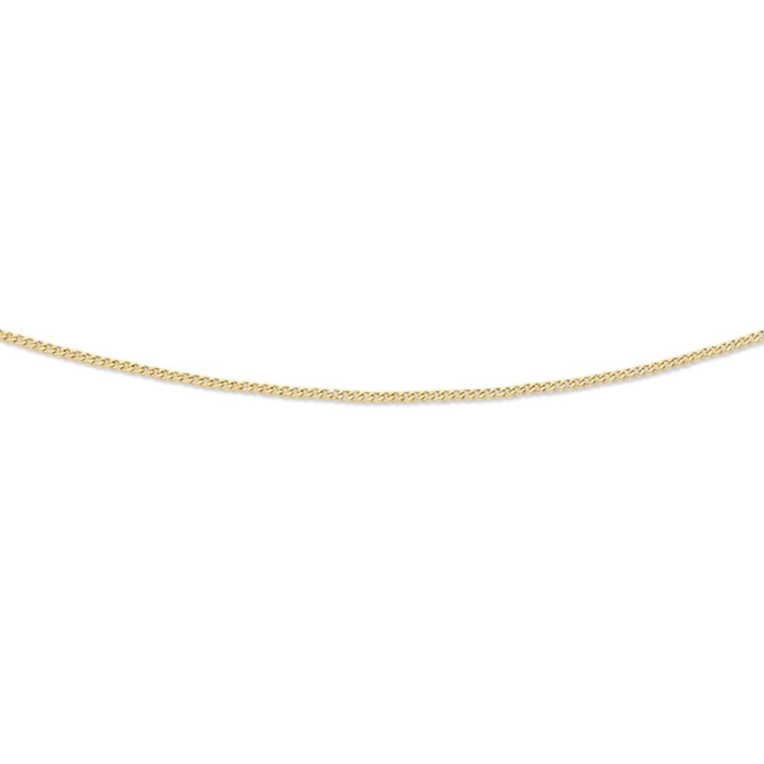 9kt Yellow Gold 60cm Curb Chain Necklace - Main Image