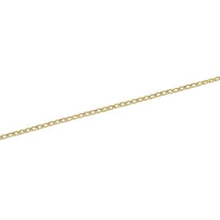 9ct Yellow Gold 50cm Diamond Cut Curb Chain Necklace