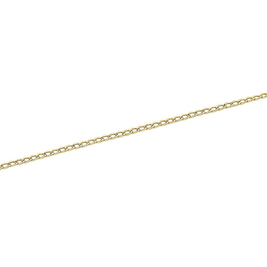 9ct Yellow Gold Diamond Cut Curb Necklace Necklaces Bevilles 