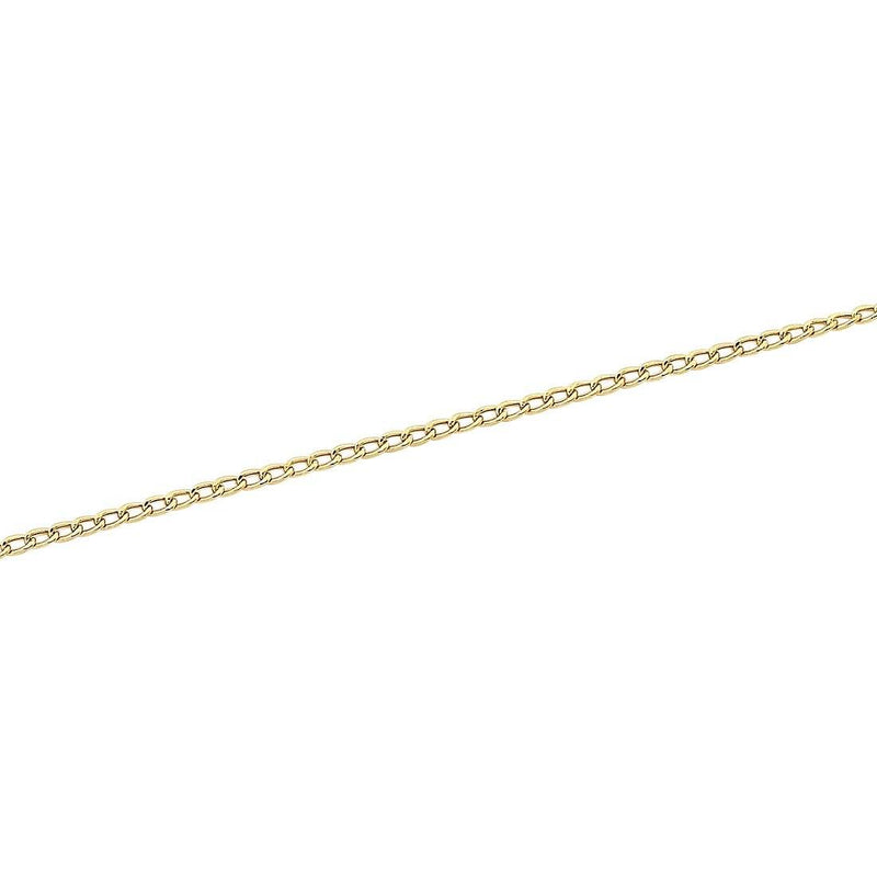 9ct Yellow Gold Diamond Cut Curb Necklace Necklaces Bevilles 