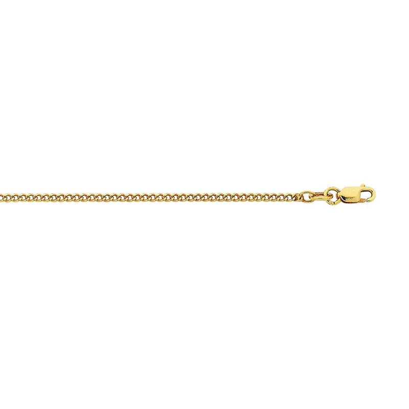 9ct Yellow Gold Curb Necklace 45cm Necklaces Bevilles 