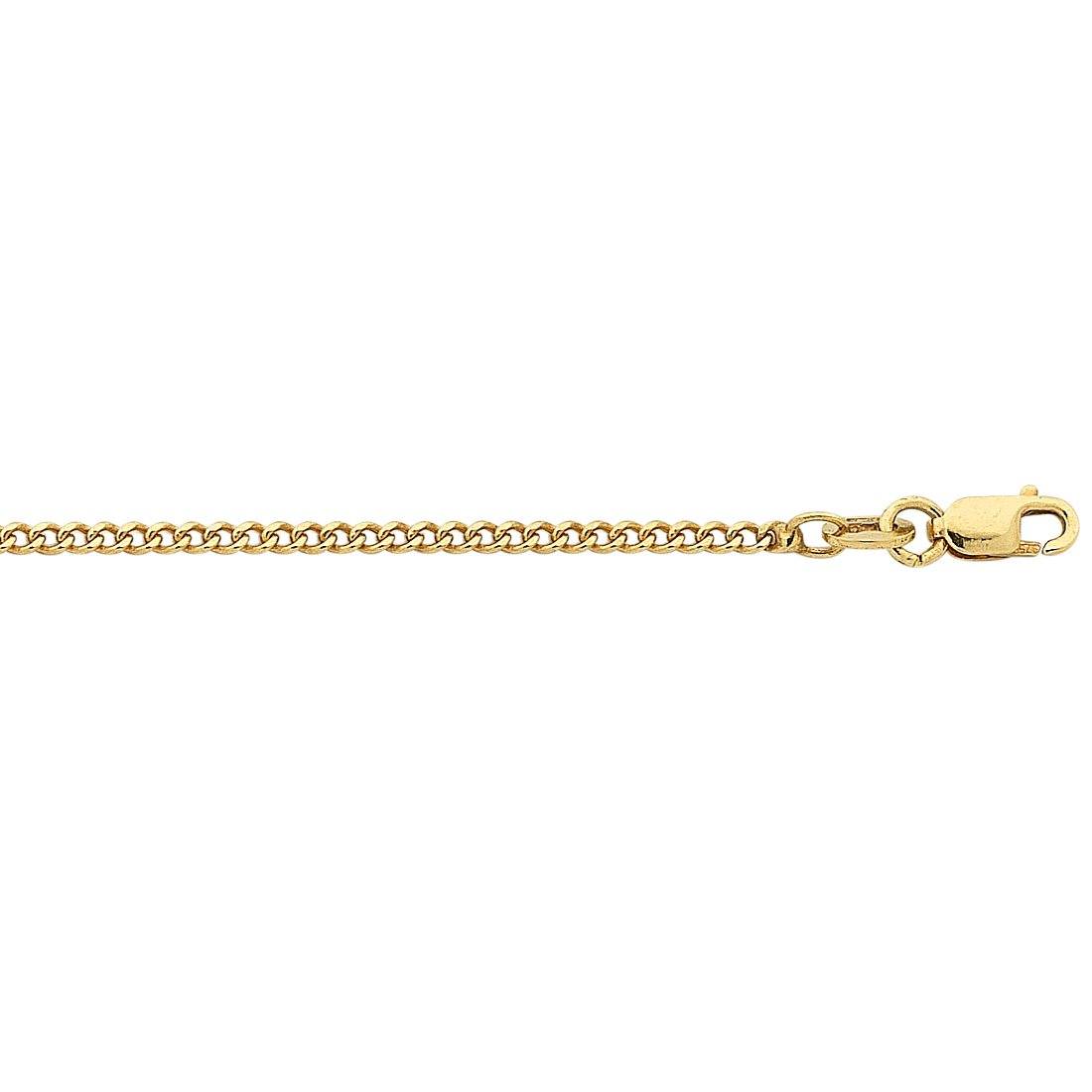 9ct Yellow Gold Curb Necklace Chain 55cm Necklaces Bevilles 