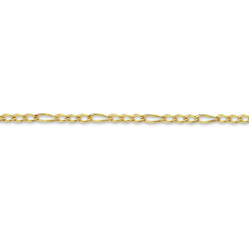 9ct Yellow Gold Figaro Necklace Necklaces Bevilles 