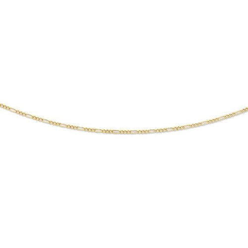 9ct Yellow Gold 55cm Figaro Necklace Necklaces Bevilles 
