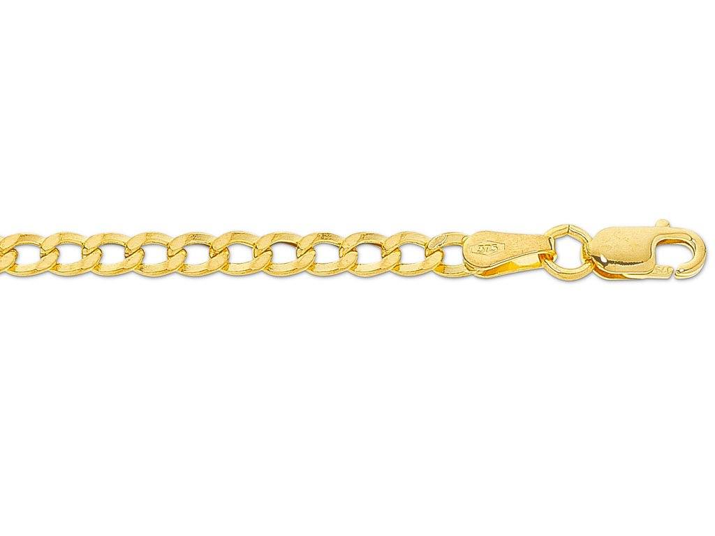 9ct Yellow Gold Curb 50cm Necklace Necklaces Bevilles 