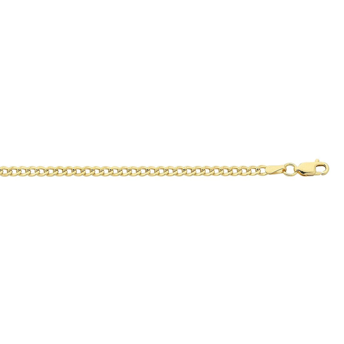 9ct Yellow Gold Curb 65cm Necklace Necklaces Bevilles 