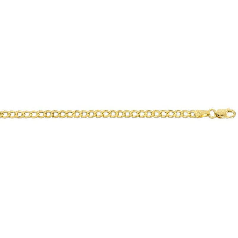 9ct Yellow Gold Curb Chain Necklace Necklaces Bevilles 