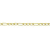 9ct Yellow Gold Figaro Necklace 45cm Necklaces Bevilles 