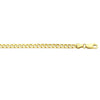 9ct Yellow Gold Solid Concave Curb Necklace 55cm Necklaces Bevilles 