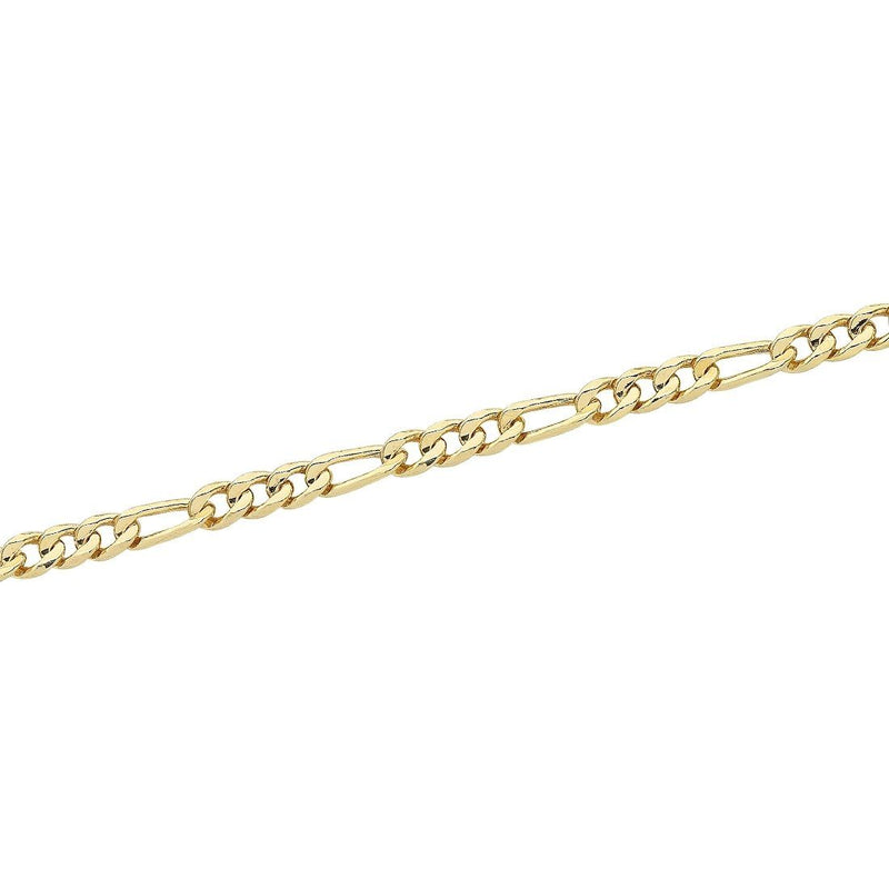 9kt Yellow Gold 60cm Figaro Chain Necklace
