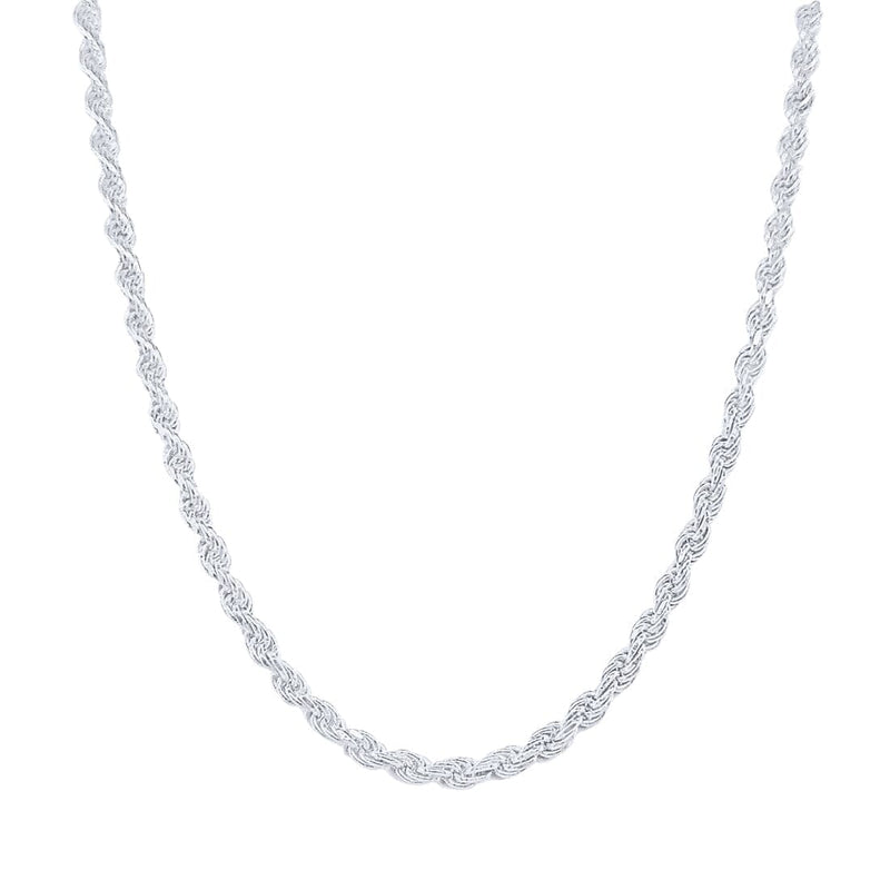 60cm Sterling Silver Rope Chain Necklace Necklaces Bevilles 