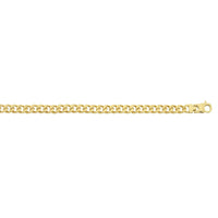 Stainless Steel Yellow Gold Curb Chain Necklace Necklaces Bevilles 