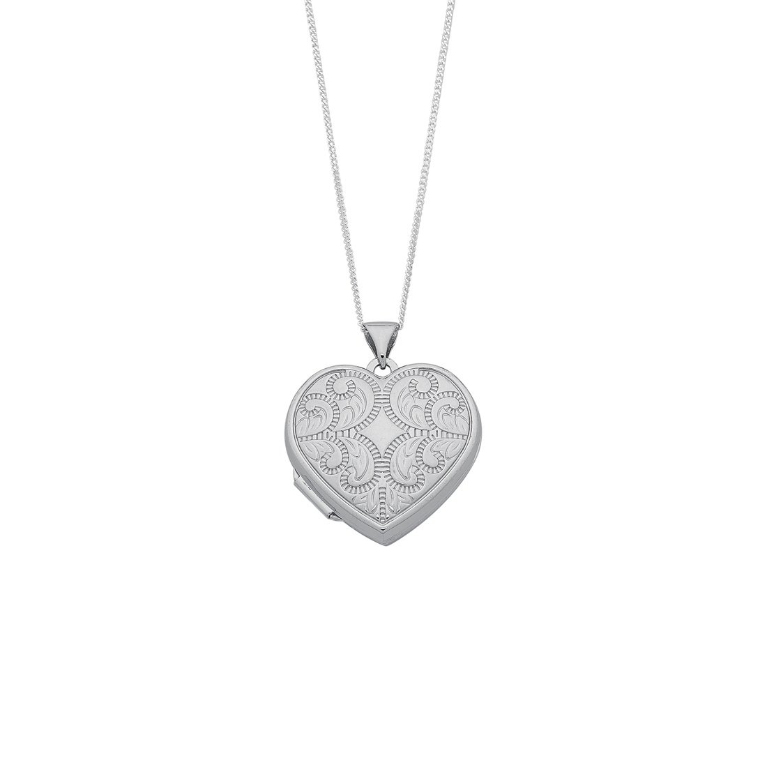 Sterling Silver Heart Locket Necklace Necklaces Bevilles 