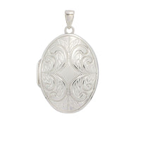Sterling Silver Oval Locket Necklaces Bevilles 