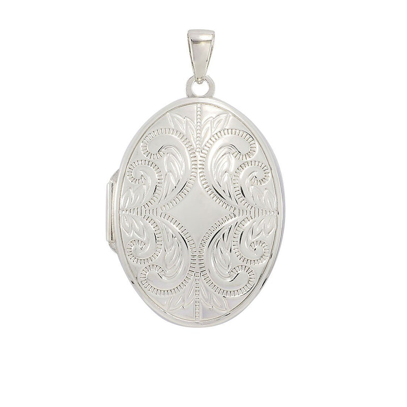 Sterling Silver Oval Locket Necklaces Bevilles 