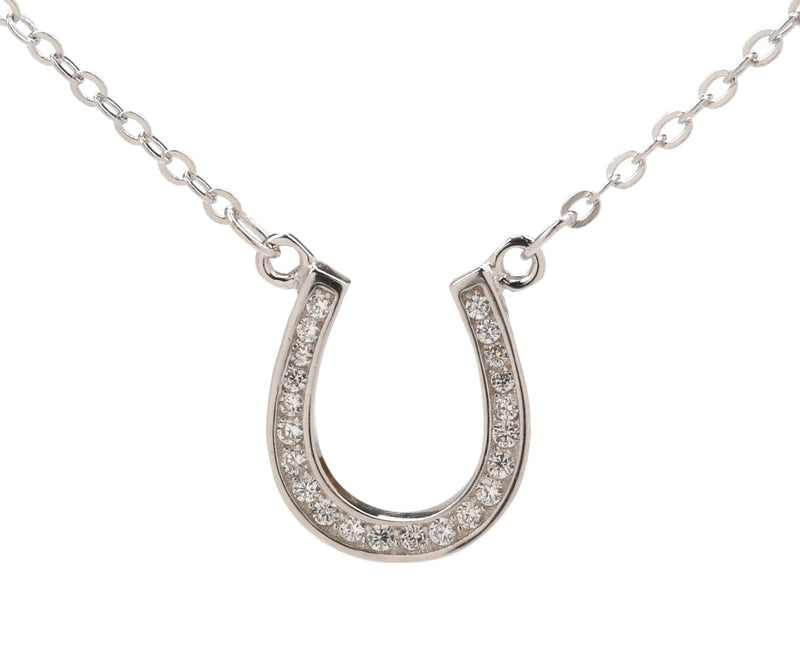 Sterling Silver Horseshoe Necklace Necklaces Bevilles 