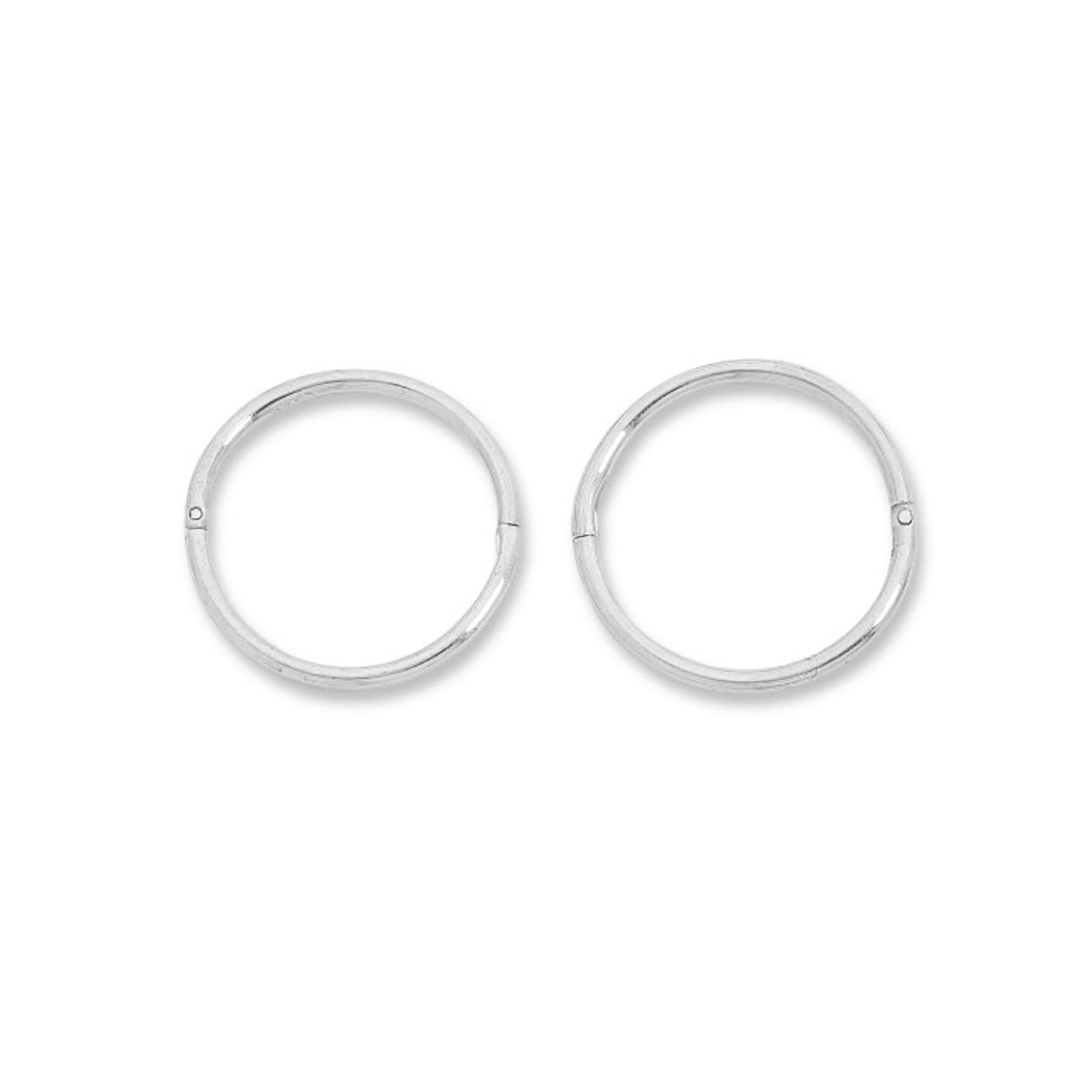 Sterling Silver 14mm Sleeper Earrings Earrings Bevilles 