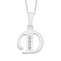 Sterling Silver Cubic Zirconia Initial Necklace Necklaces Bevilles D 