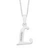 Sterling Silver Cubic Zirconia Initial Necklace Necklaces Bevilles L 