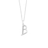 Sterling Silver Cubic Zirconia Initial Necklace - Most Initials Available Necklaces Bevilles B 