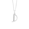 Sterling Silver Cubic Zirconia Initial Necklace - Most Initials Available Necklaces Bevilles D 