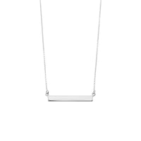 Sterling Silver Balance Bar Necklace Necklaces Bevilles 