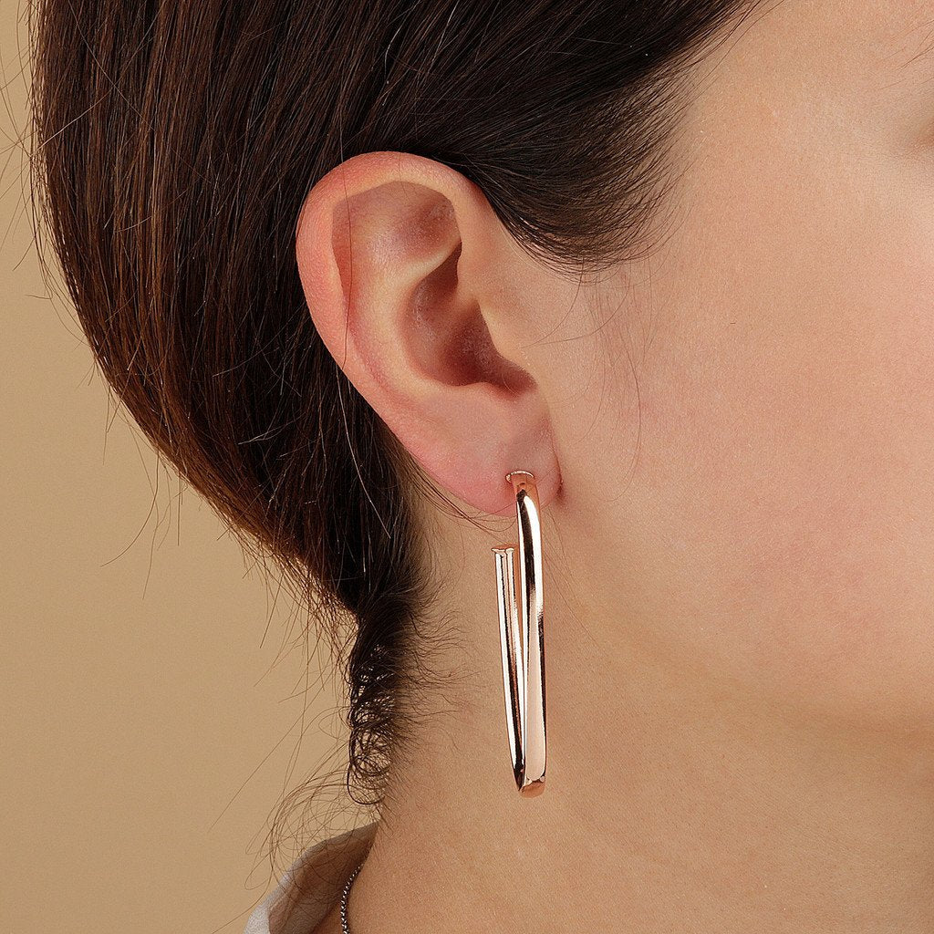Bronzallure Semioval Earrings Earrings Bronzallure 