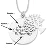 Personalised Sterling Silver Tree of Life Necklace Necklaces Bevilles 