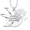 Personalised Sterling Silver Tree of Life Necklace Necklaces Bevilles 